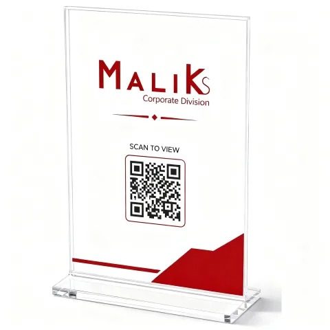 ستاند أكريليك QR